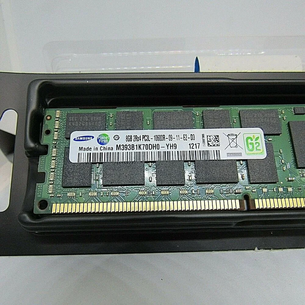 Samsung 8GB 2Rx4 PC3L-10600R DDR3 Server Memory Module M393B1K70DH0-YH9